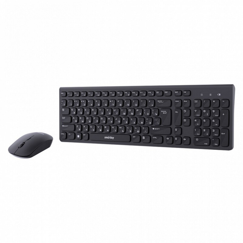 Набор беспр. SmartBuy 250288AG-K, USB, клавиатура+мышь, черный