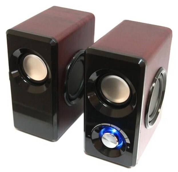 Акустические колонки 2.0 Dialog Stride AST-25UP, 6W RMS, питание от USB, вишня