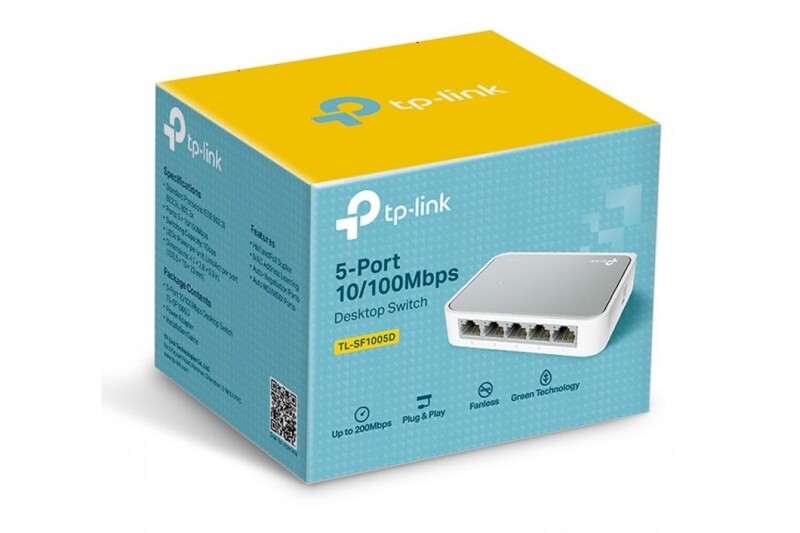 Коммутатор TP-LINK TL-SF1005D (5-port/10/100M/Desktop Switch/SNMP/Plastic Case