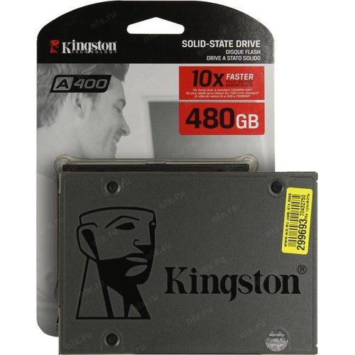 Накопитель SSD 480Gb Kingston A400 SATA3 2.5" (SA400S37/480G)
