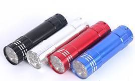 Светодиодный фонарь Smartbuy SBF-103-B (алюминиевый корпус, 9 LED, от 3*ААA нет в комплекте, дисплей