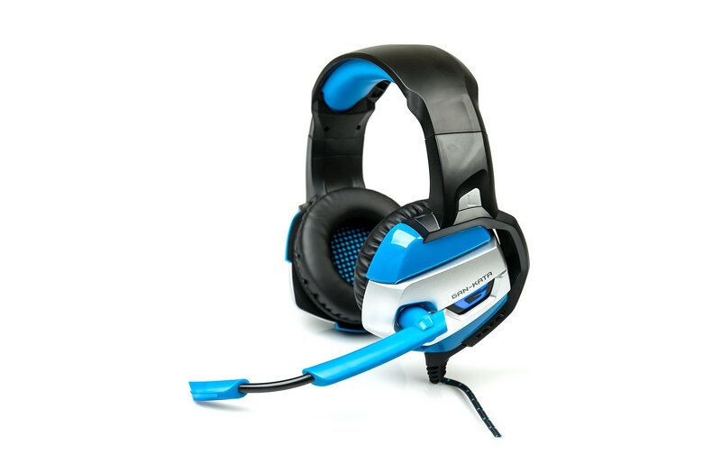 Гарнитура Dialog HGK-37L, 2x3,5 jack, USB, игровая черный/синий