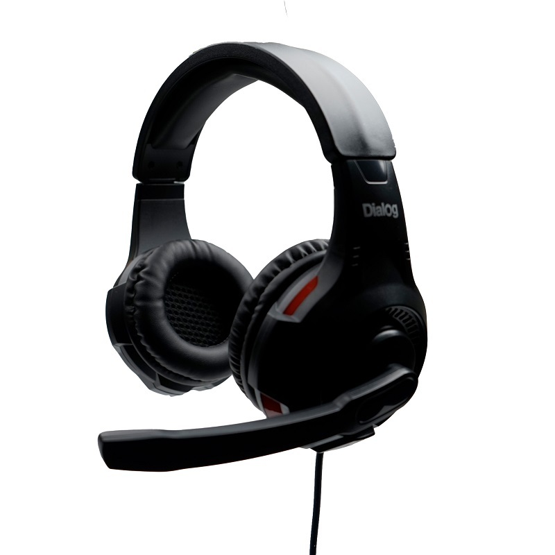 Гарнитура Dialog HS-M285, 2x3,5 jack, с регулятором громкости, черный