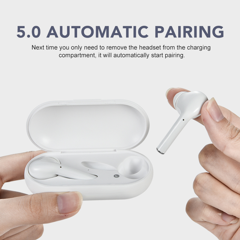 Bluetooth-гарнитура M6s TWS сенсорная белая