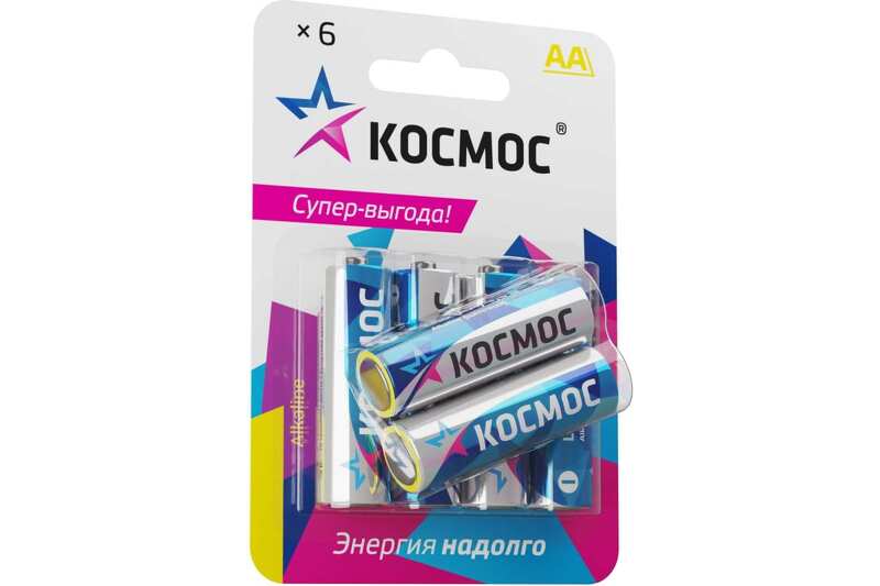 Батарейки Космос LR6 BL6