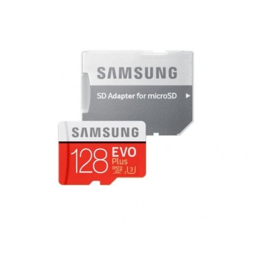 Карта памяти micro SD 128Gb Samsung Class10 Evo Plus U3 с адаптером