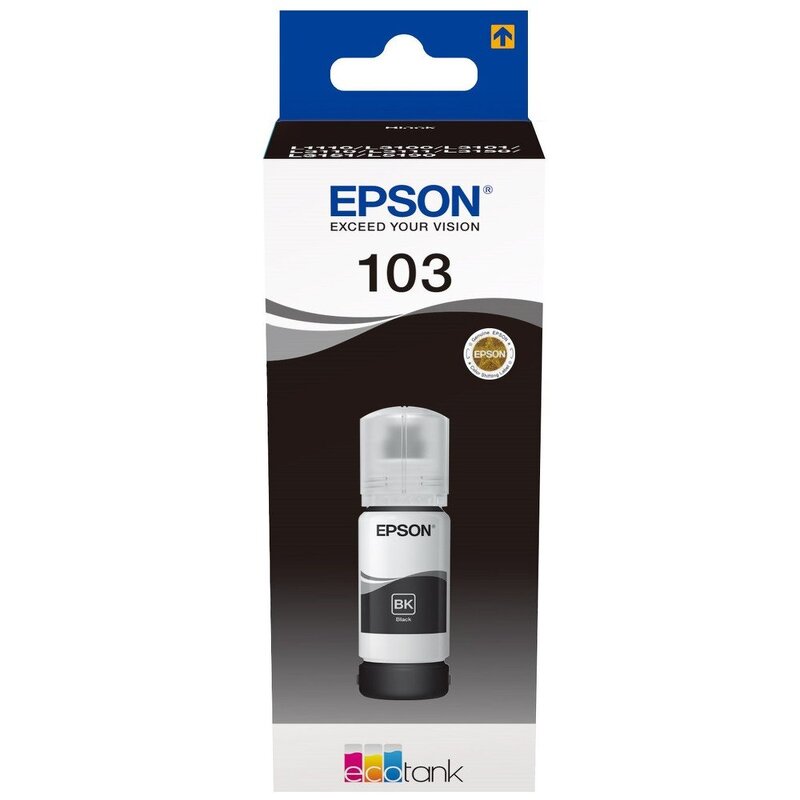 Картридж Epson 103BK C13T00S14A для Epson L3100/3110/3150 (черный/65мл)