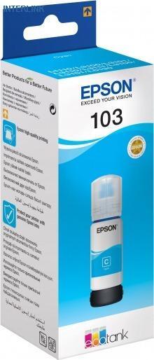 Картридж Epson 103C C13T00S24A для Epson L3100/3110/3150 (голубой/65мл)