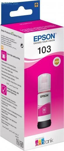 Картридж Epson 103M C13T00S34A для Epson L3100/3110/3150 (пурпурный/65мл)