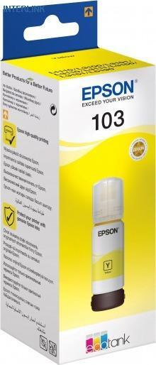 Картридж Epson 103Y C13T00S44A для Epson L3100/3110/3150 (желтый/65мл)