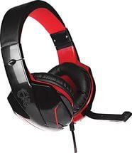 Гарнитура полноразмерная Qumo Dragon War Bionic GHS0002, игровая, 2м, 2*AUX 3.5мм, черный/красный
