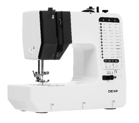 Швейная машина DEXP SM-3800J [электромеханическая, челнок-горизонтальный, швейных операций-38, петля