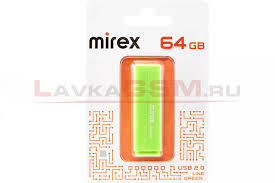 Накопитель USB 64Gb Mirex LINE GREEN