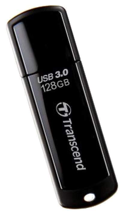 Накопитель USB 3.0 Flash Drive 128Gb Transcend JetFlash 700 Black (TS128GJF700)