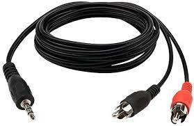 Шнур 3.5Дж-2RCA 3м (шт/шт) черный