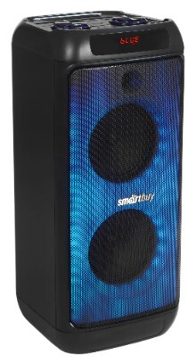 Колонка SmartBuy FLAMER, 60Вт, BT/SD/USB/FM/2 микрофона/LED черный
