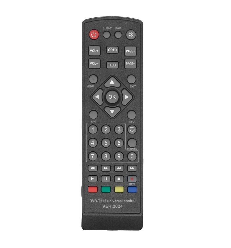 Пульт универсальный Huayu для DVB-T2+2 ver.2024