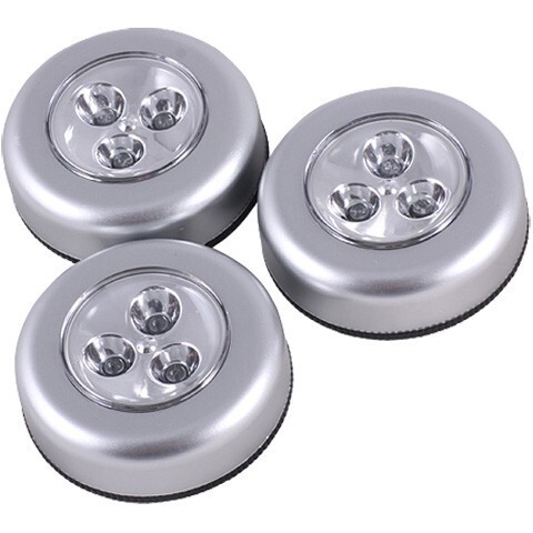 Фонарь Космос 3020 LED Мини-светлячок 3 LED, 3xAAA, 3шт. в упаковке. Цвет Серебро