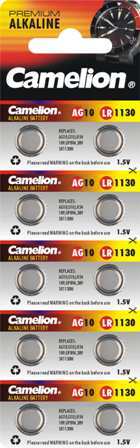 Батарейка Camelion AG10 (LR54; 389A; LR1130) BL10