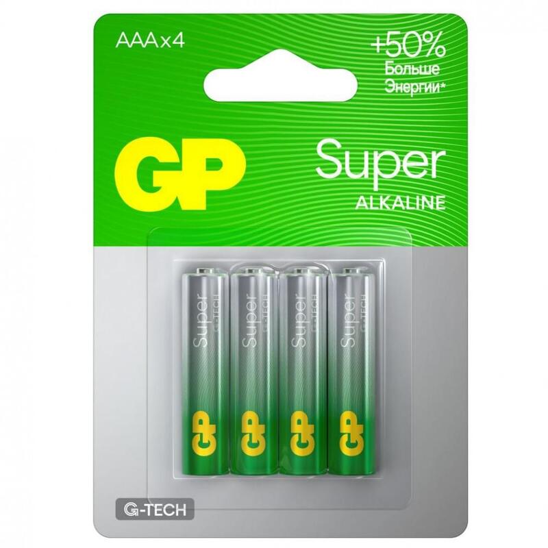 Батарейка GP Super G-Tech LR03 (AAA) BL4