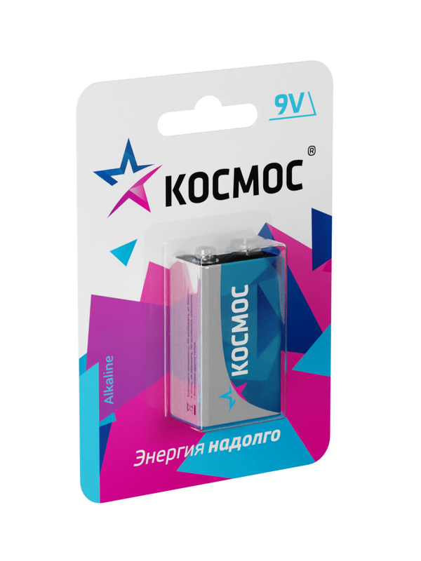 Батарейка Космос 6LR61 крона алкалайн