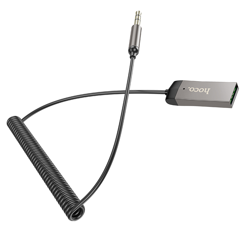 Bluetooth адаптер Hoco E78, AUX 3.5мм, черный