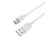 Кабель BOROFONE USB - Type-C BX14, 2.4А, ПВХ, 2м, белый