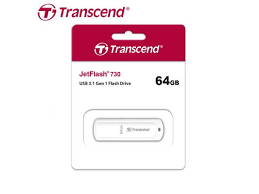 Накопитель USB 64Gb Transcend Jet Flash 730 white