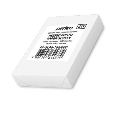 Бумага Perfeo глянцевая 10х15, 180г/м. 100л