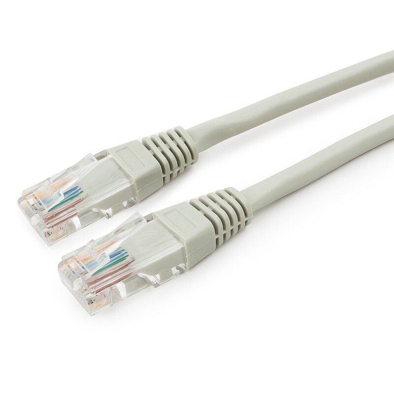 Патч-корд Cablexpert UTP кат.5е, длина 1м, серый (PP12-1M)