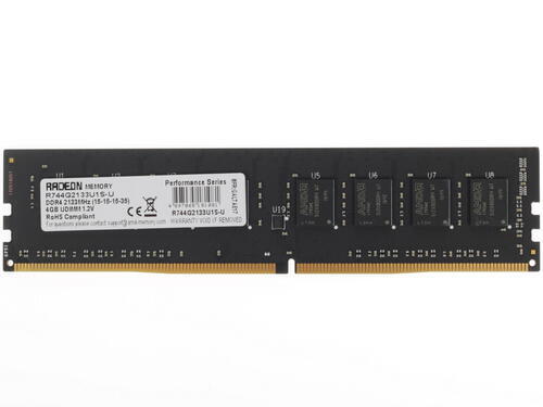 Память DIMM DDR4 4096MB PC21300 2133MHz AMD Radeon R7 Perfomance Series CL16 [R744G2133U1S-U]