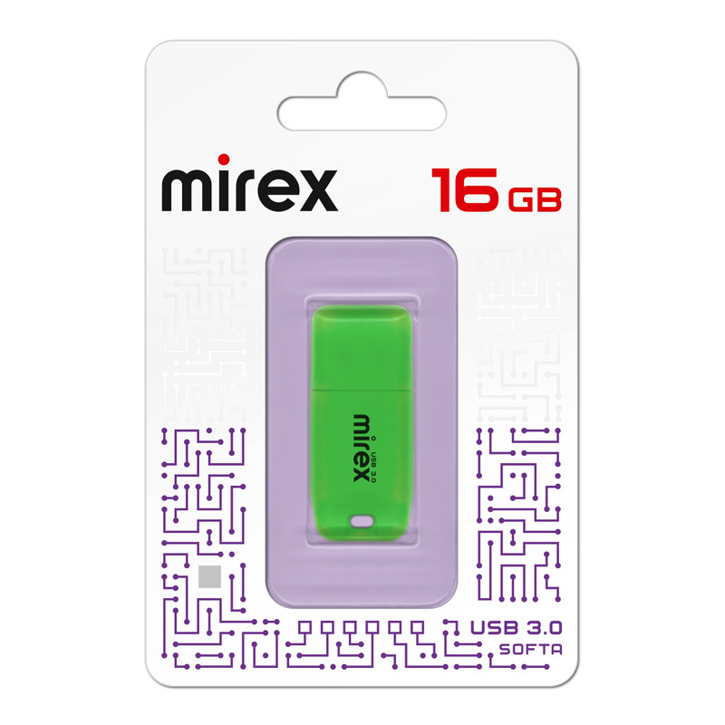 Накопитель USB 16Gb Mirex SOFTA GREEN 3.0