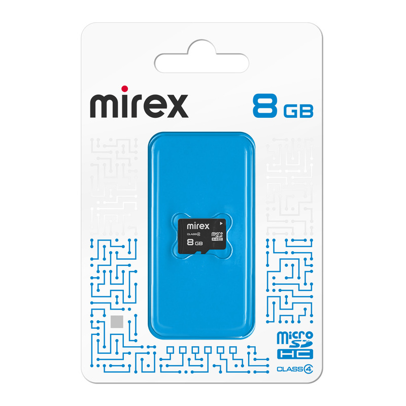 Карта памяти micro SD 8Gb Mirex class 4 без адаптера