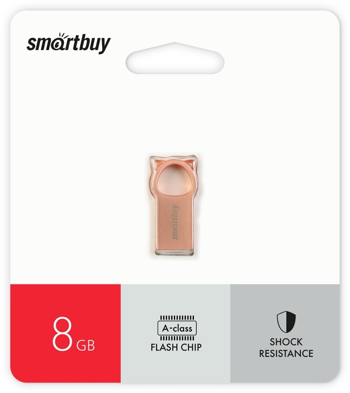 Накопитель USB 8Gb SmartBuy MC5 Metal Kitty (Pink)