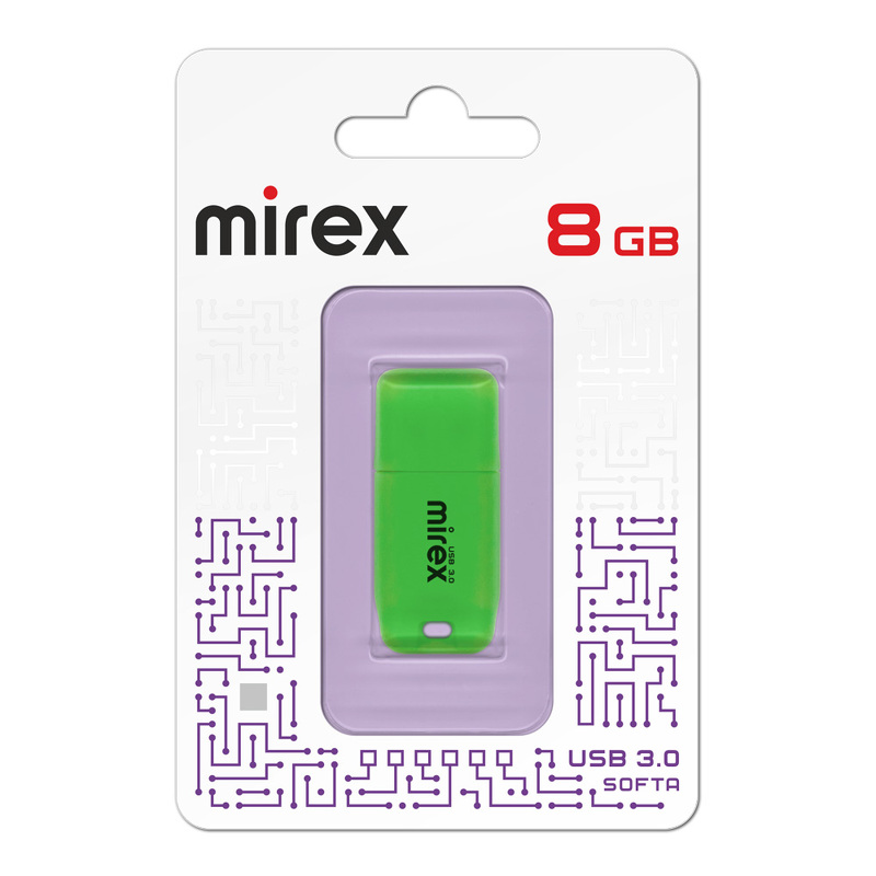 Накопитель USB 8Gb Mirex SOFTA GREEN 3.0