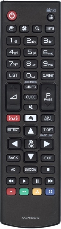 Пульт Huayu для LG AKB75095312 с кнопкой "ivi"