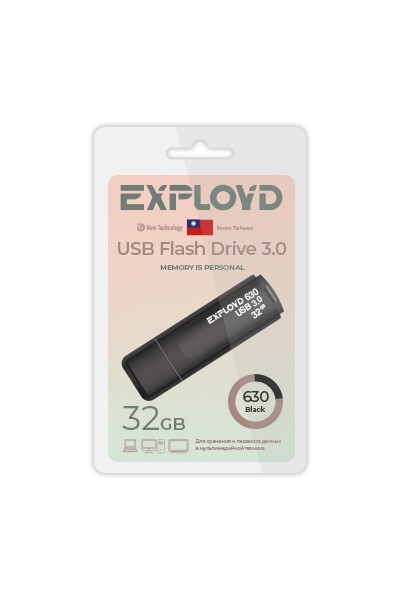 Накопитель USB 32Gb Exployd 630 Black 3.0