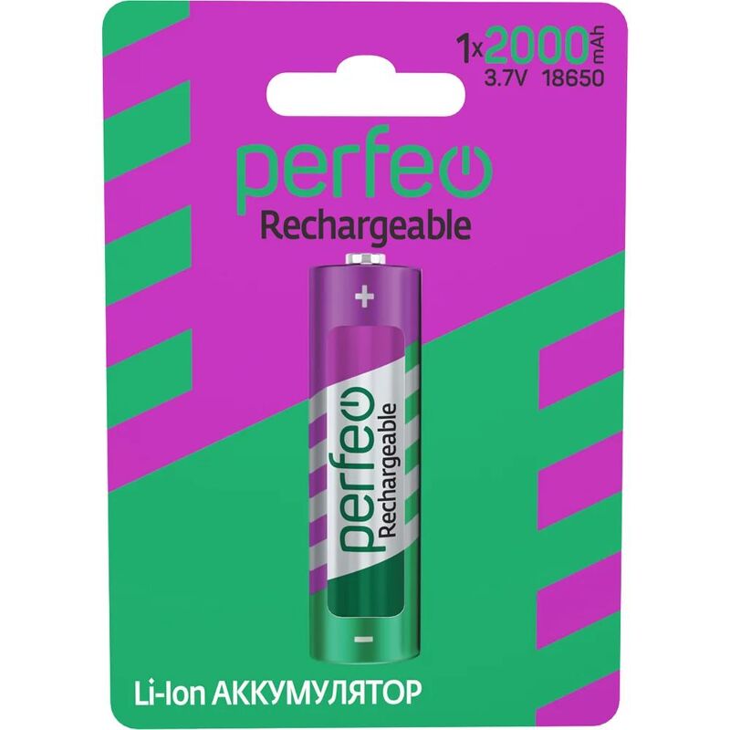 Аккумулятор Perfeo 18650 2200mAh Li-ion 3.7V BL1