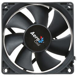Вентилятор Aerocool Force black (80 x 80, 1500rpm, 28.3dBa, 3 pin+Molex)