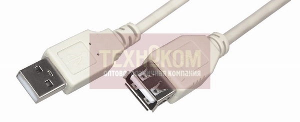 Кабель USB - USB 2.0 (AM-AF) 3м REXANT (18-1116)
