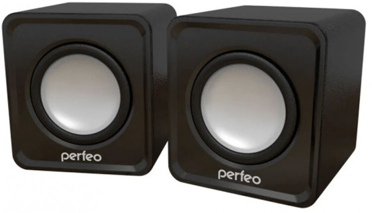 Колонки Perfeo, 2.0 "Wave", 2х3Вт (RMS), USB, черный