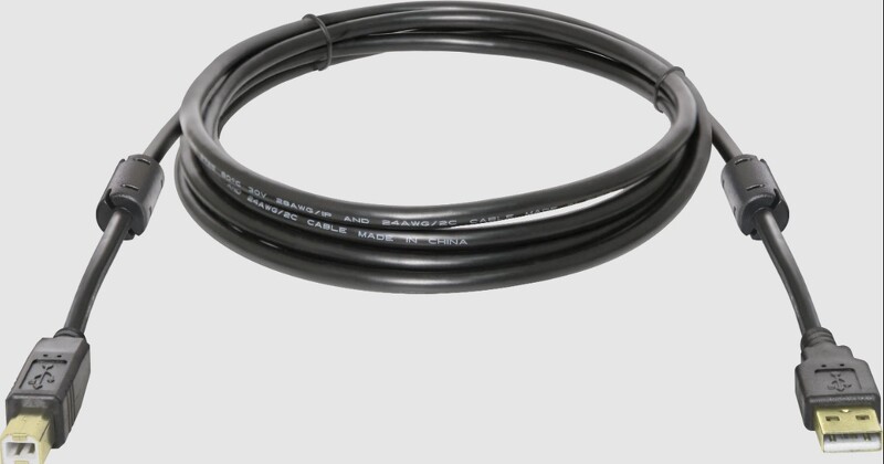 Кабель USB - USB 2.0 (AM-BM) 1.8м DEFENDER с фильтром, черный (87430)