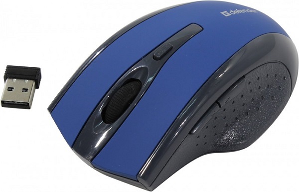 Мышь DEFENDER Accura MM-665 беспр. Blue (синий.) 6 кнопки, 800-1200dpi