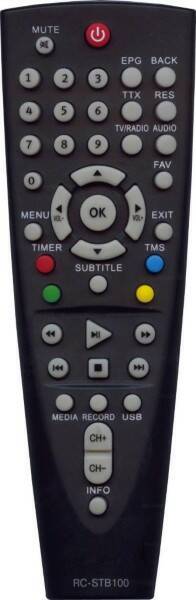Пульт Huayu для DVB-T2 BBK RC-STB100 (RC-STB103,RC-SMP712)